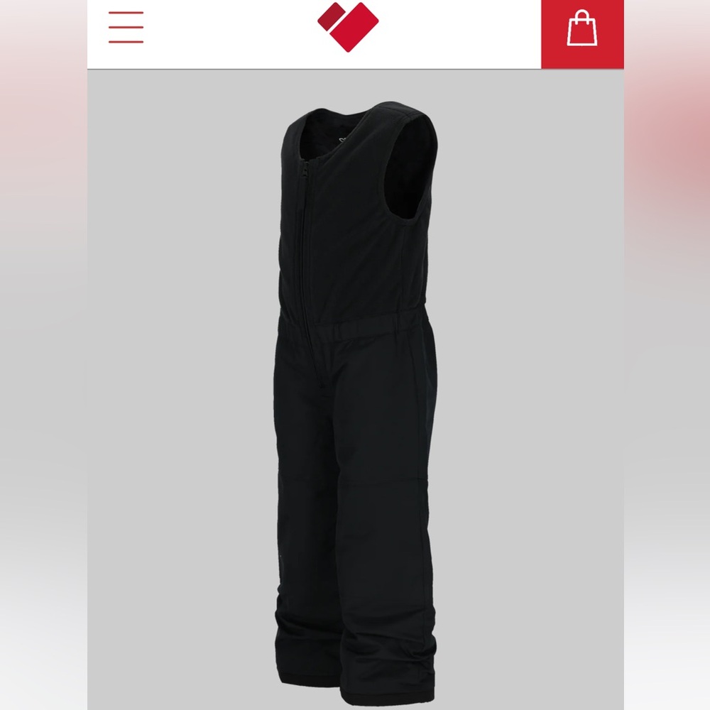 Obermeyer: Black Outer Limits Pants /  “I-Grow”™ Extended Wear System (Size 7)